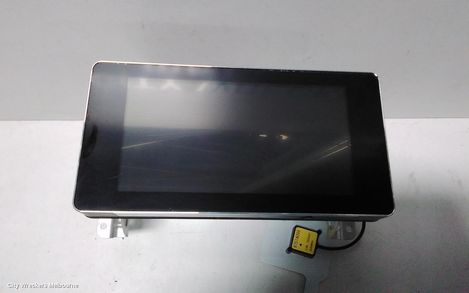 MITSUBISHI OUTLANDER RADIO/CD/DVD/SAT/TV, DISPLAY UNIT, NON SAT NAV TYPE, ZK-ZL, 08/2016 ONWARDS