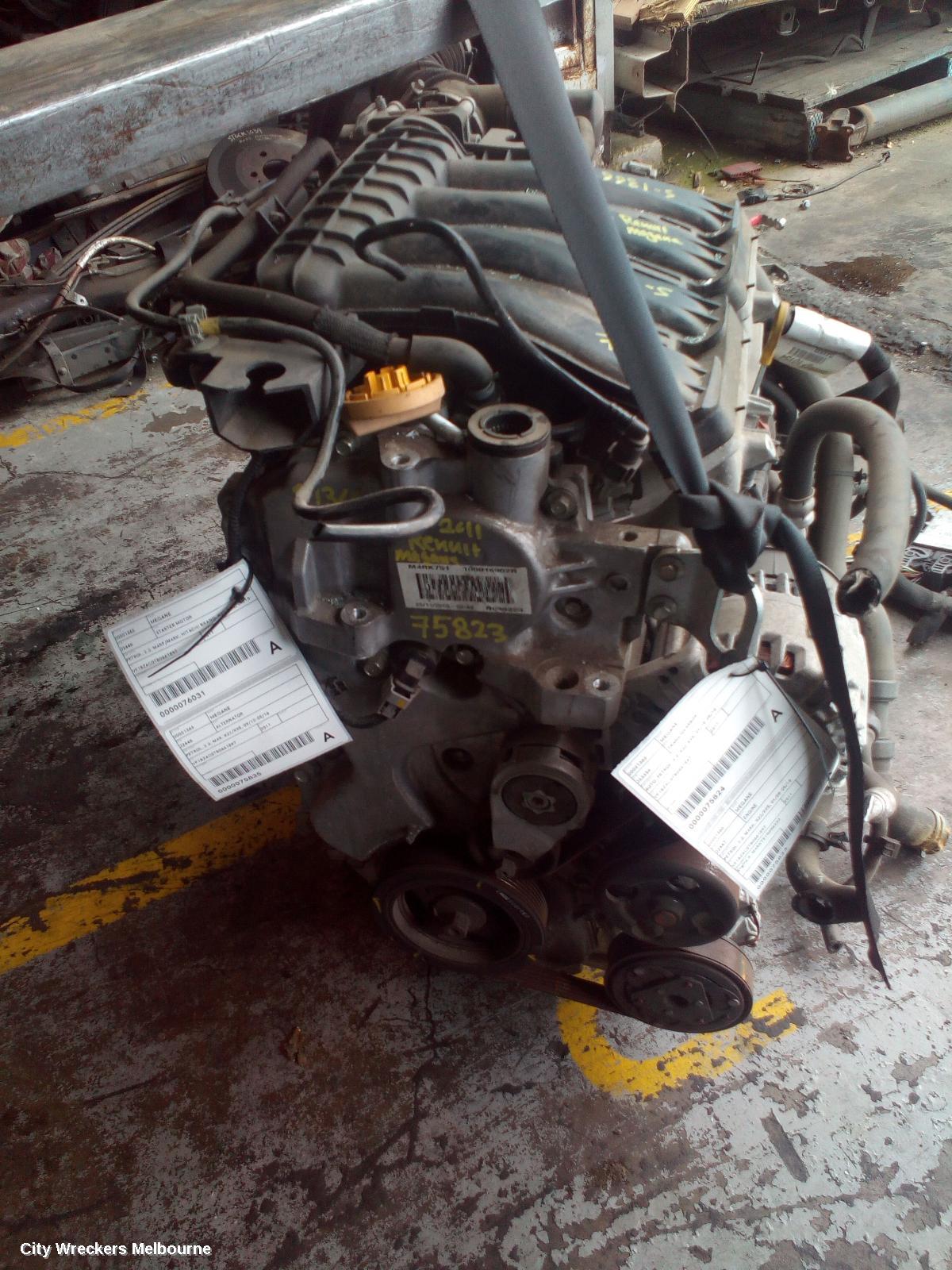 RENAULT MEGANE ENGINE, PETROL, 2.0, M4RK, X32/X95, 09/2008 - 05/2016