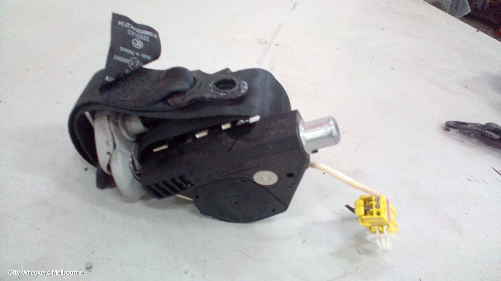 VOLKSWAGEN CADDY SEATBELT/STALK, LH FRONT, SEAT BELT ONLY, 2K, 12/2004 - 06/2015