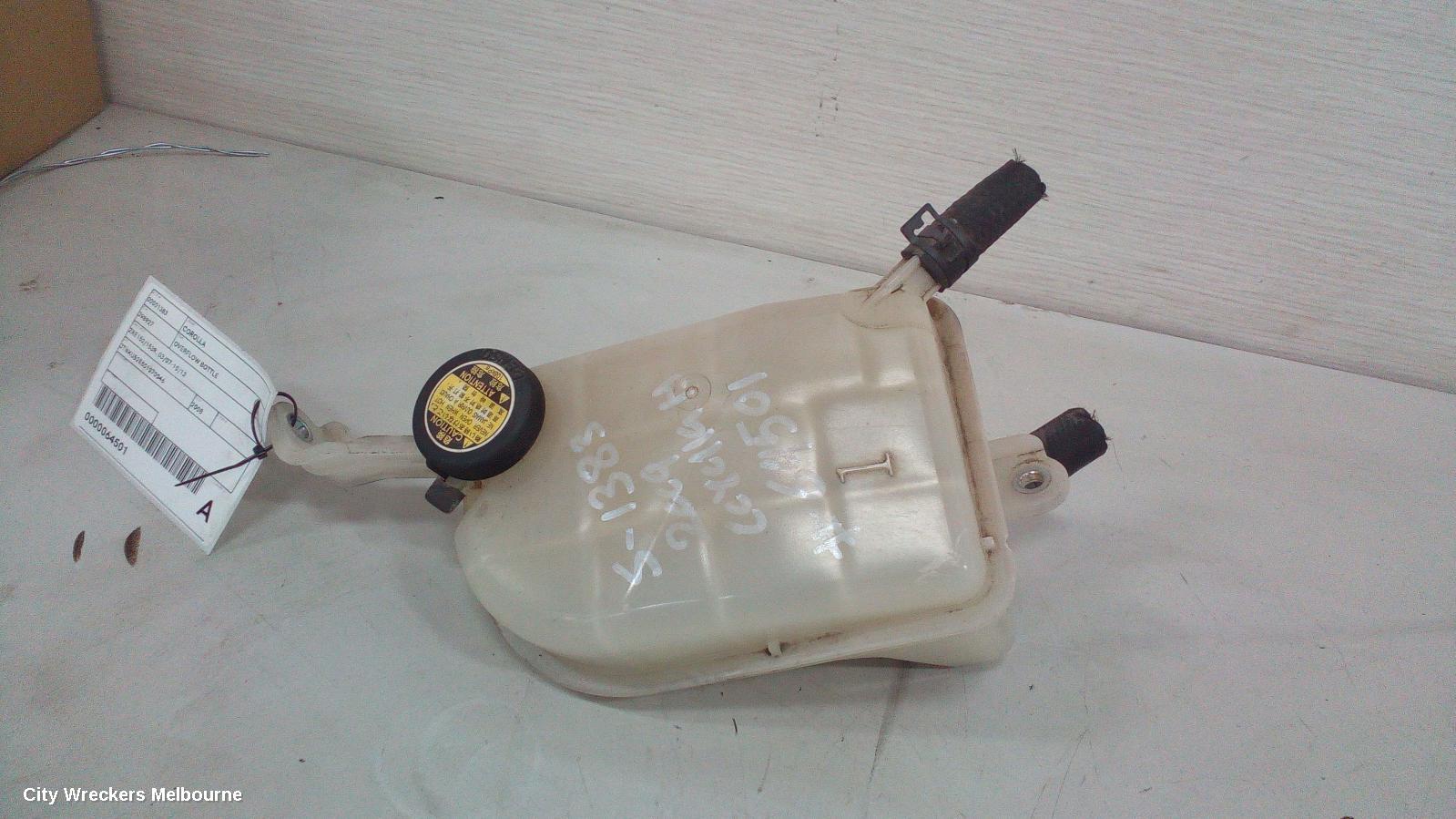 TOYOTA COROLLA OVERFLOW BOTTLE, ZRE152/20153R, 03/2007 - 10/2013