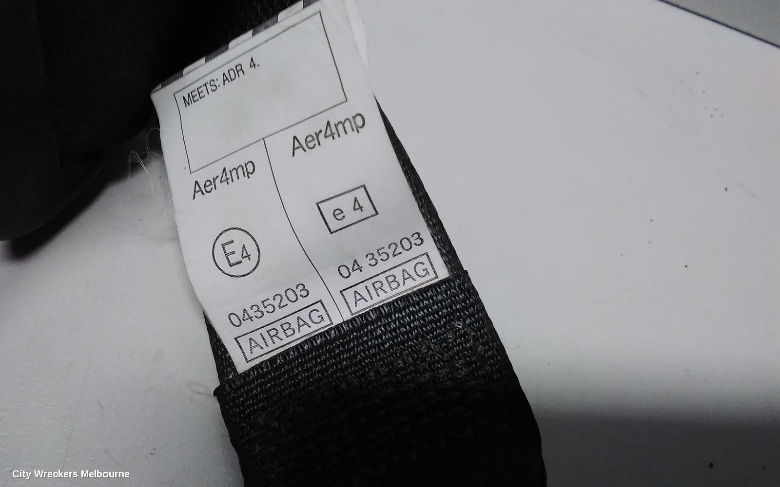 TOYOTA COROLLA SEATBELT/STALK, RH FRONT, SEAT BELT ONLY, GREY, ZRE152R, HATCH, 03/2007 - 12/2013