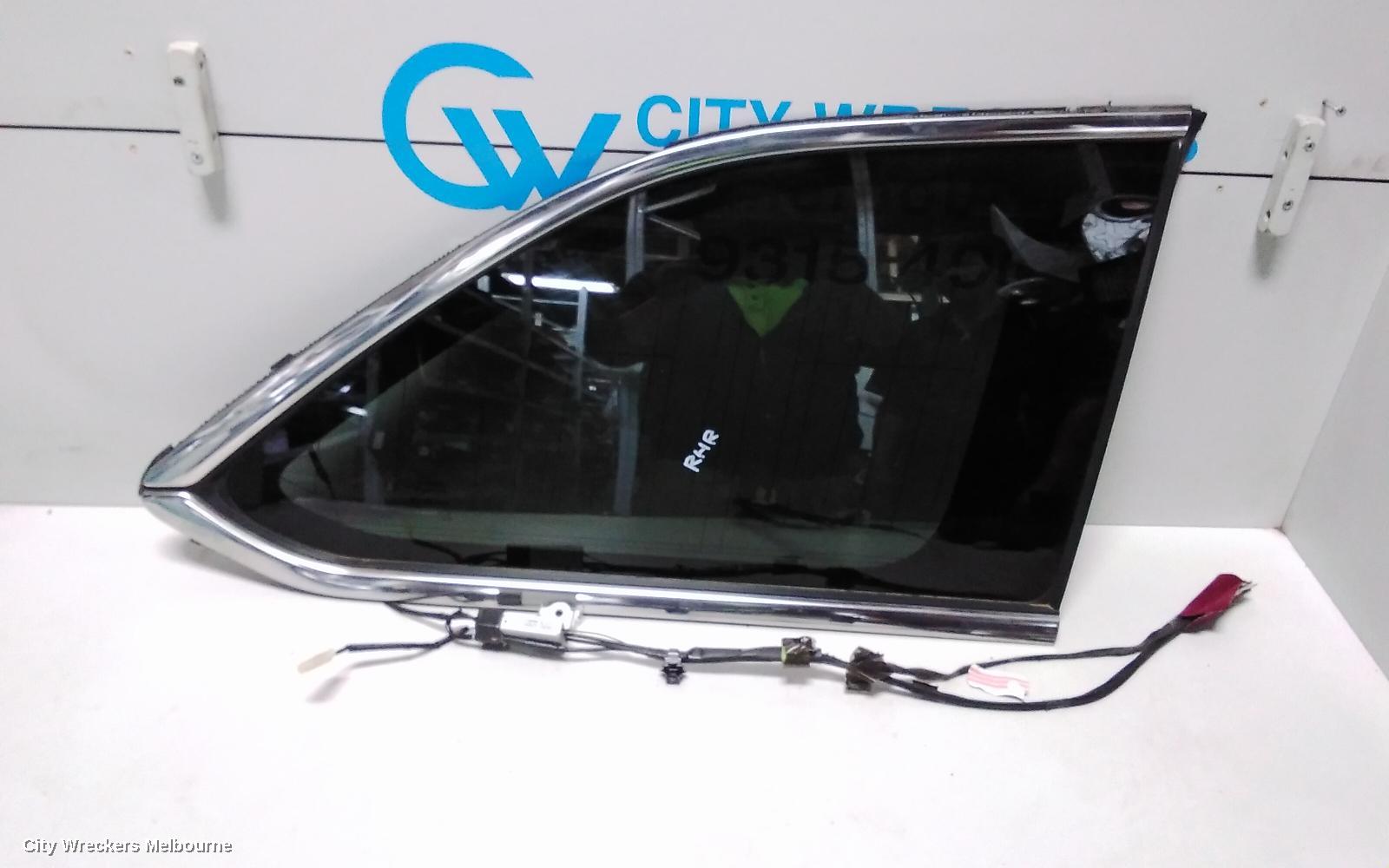 TOYOTA KLUGER RIGHT REAR SIDE GLASS, GSU50/GSU55, 12/2013 - 02/2021