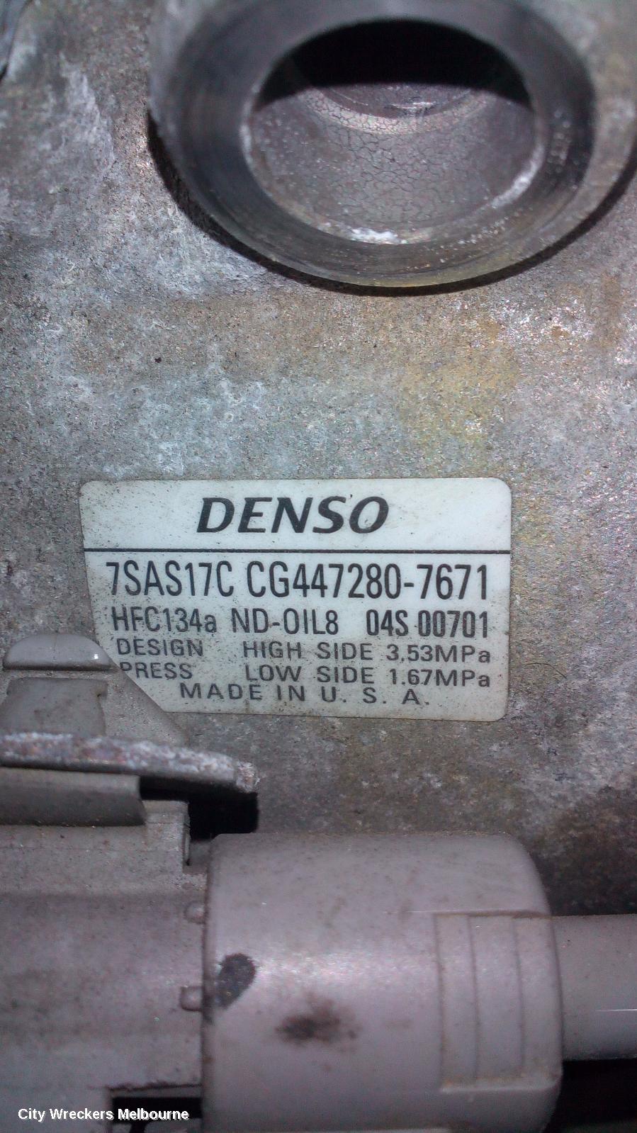 TOYOTA KLUGER A/C COMPRESSOR, 3.5, 2GR-FE, PETROL, GSU50/GSU55, 03/2014 - 10/2016
