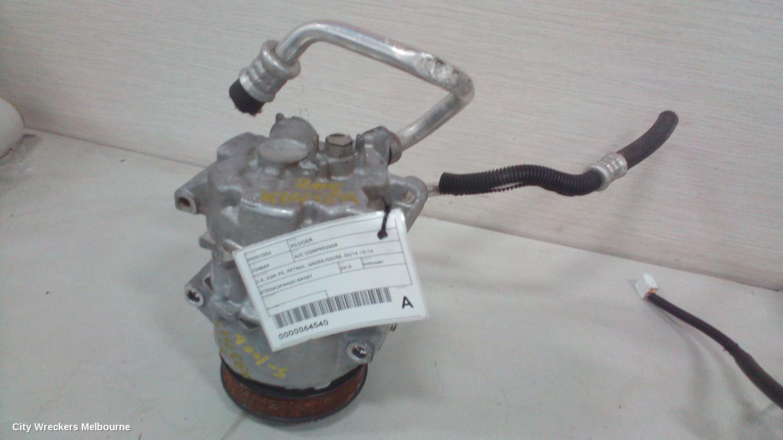 TOYOTA KLUGER A/C COMPRESSOR, 3.5, 2GR-FE, PETROL, GSU50/GSU55, 03/2014 - 10/2016