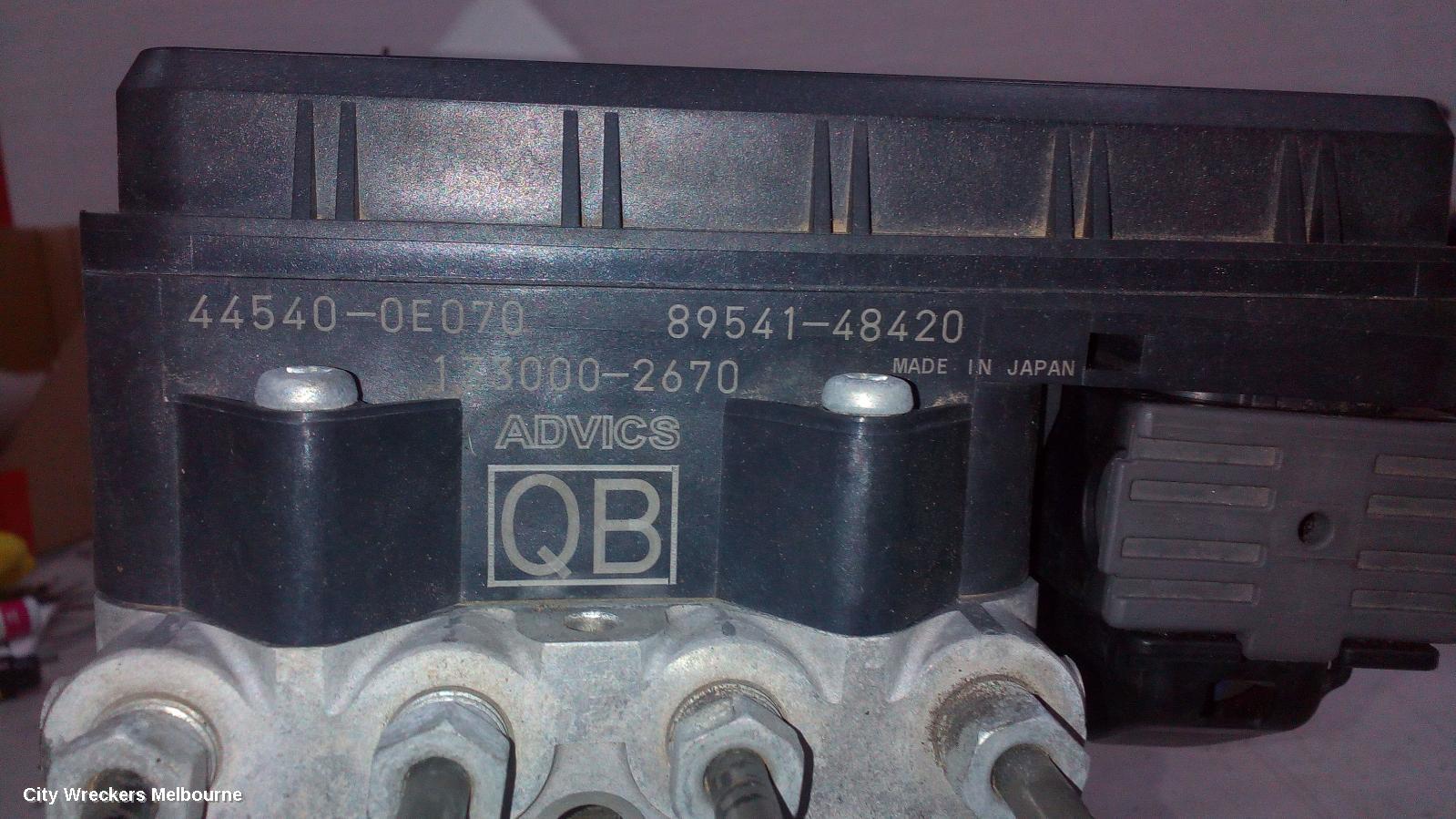 TOYOTA KLUGER ABS PUMP/MODULATOR, XU50 SERIES, 03/2014 - 01/2017
