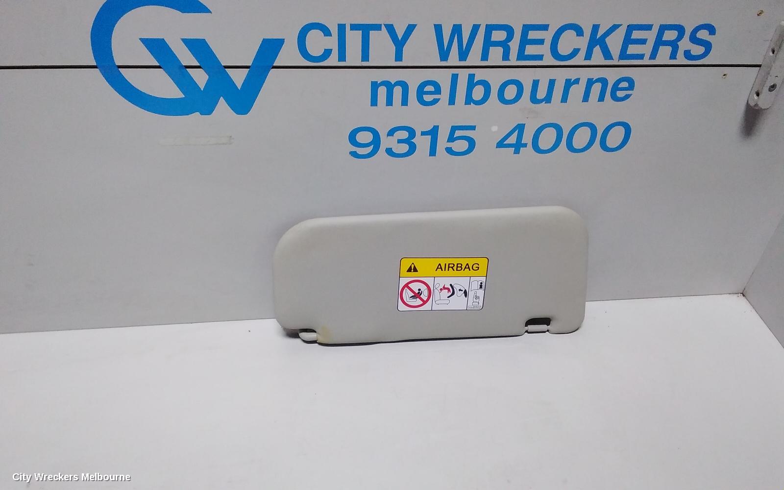 MITSUBISHI TRITON SUNVISOR, MQ, LH SIDE, VINYL, GREY, 03/2015 - 10/2018