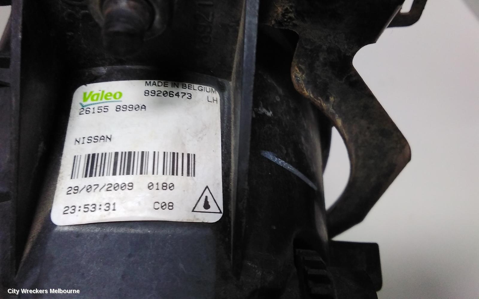 NISSAN MAXIMA LEFT INDICATOR/FOG/SIDE, BUMPER FOGLAMP, J32, 06/2009 - 05/2010