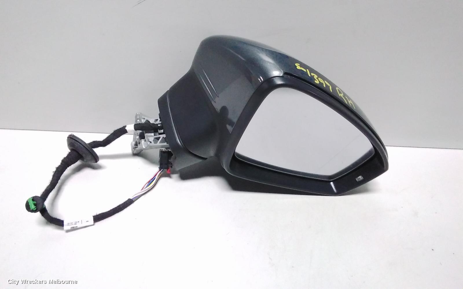 VOLKSWAGEN TIGUAN RIGHT DOOR MIRROR, 5NA, POWER FOLD, NON LANE CHANGE ASSIST & NON CAMERA TYPE, 06/2016 - 02/2021