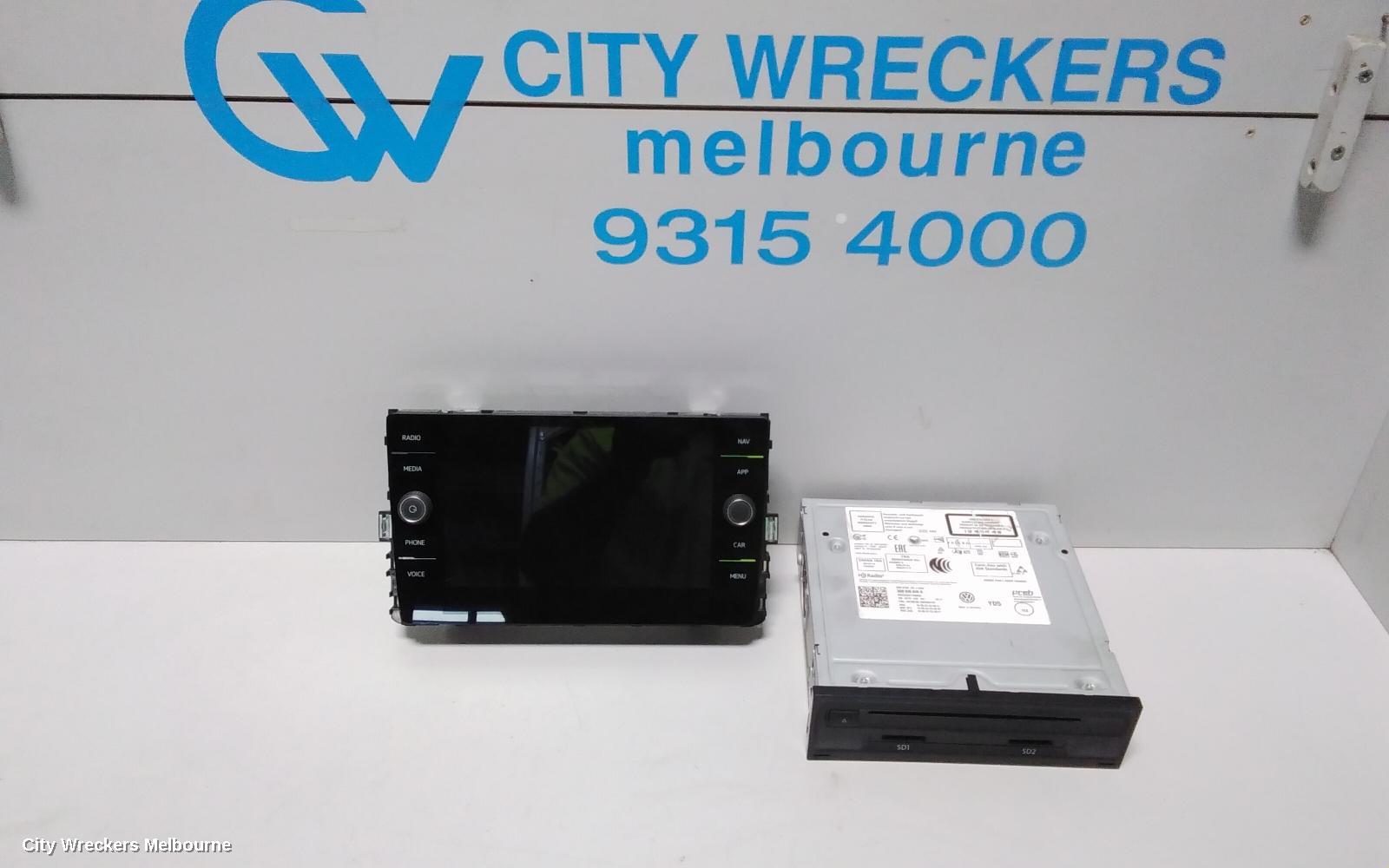 VOLKSWAGEN TIGUAN RADIO/CD/DVD/SAT/TV, DISPLAY UNIT, DISCOVER MEDIA 8IN, SAT NAV TYPE, 5NA, ALLSPACE, 07/2018 ONWARDS