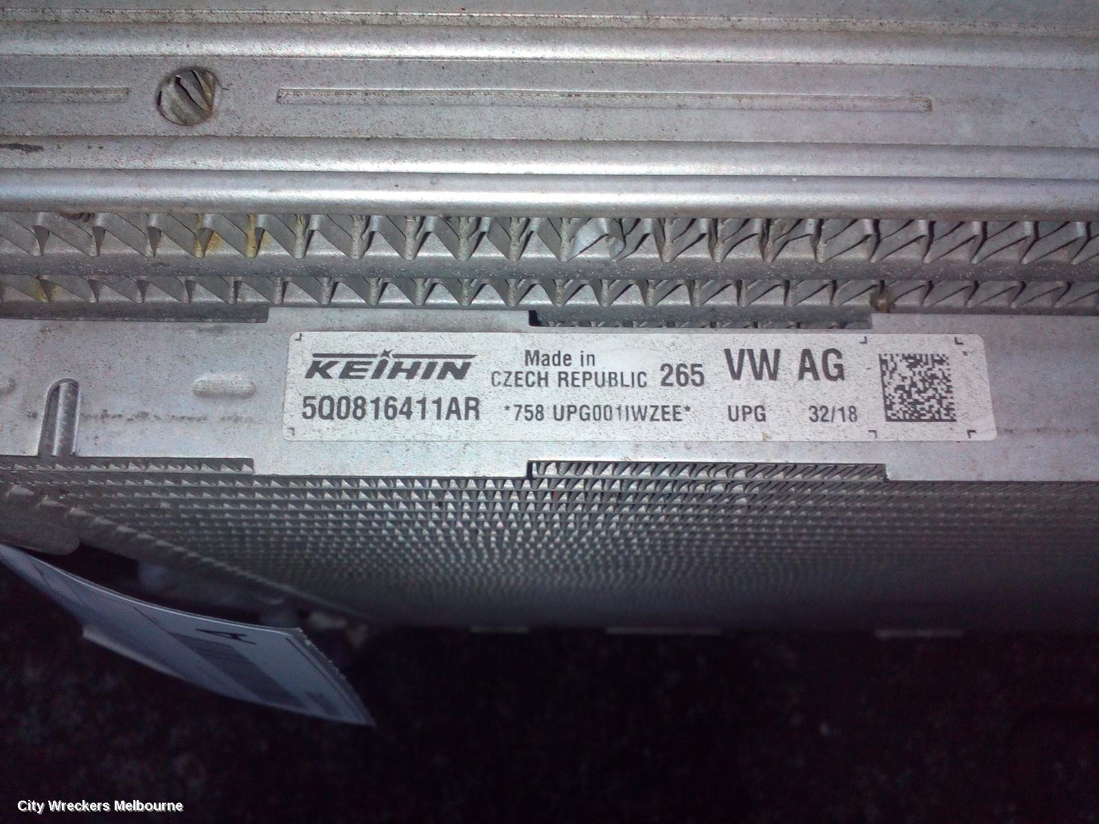 VOLKSWAGEN TIGUAN A/C CONDENSER, 5NA, 06/2016 - 02/2024