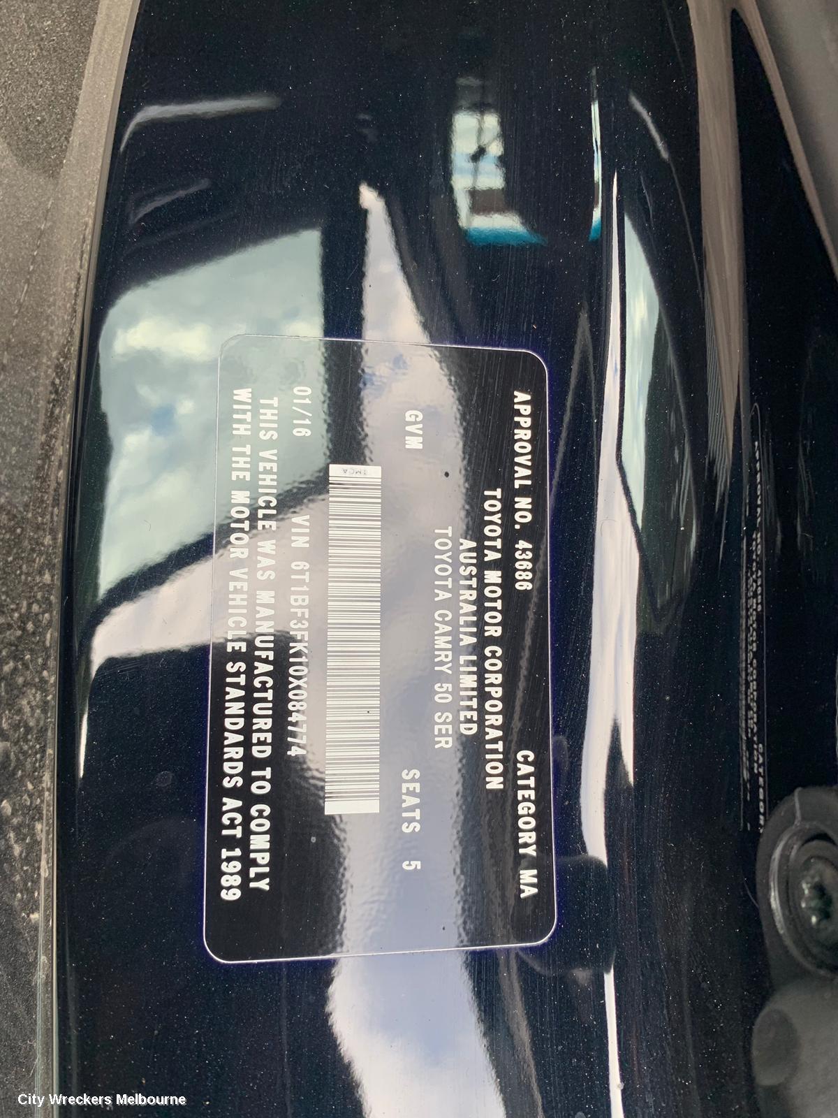 TOYOTA CAMRY FUEL PUMP, XV50, 05/2015 - 10/2017