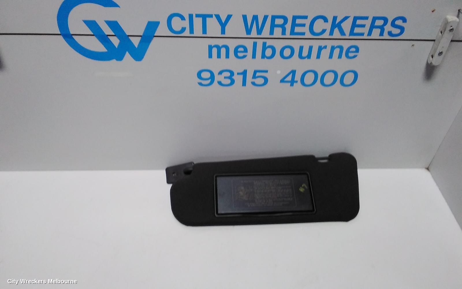 HOLDEN COMMODORE SUNVISOR, VE, LH SIDE, LIGHT GREY, 08/2006 - 04/2013