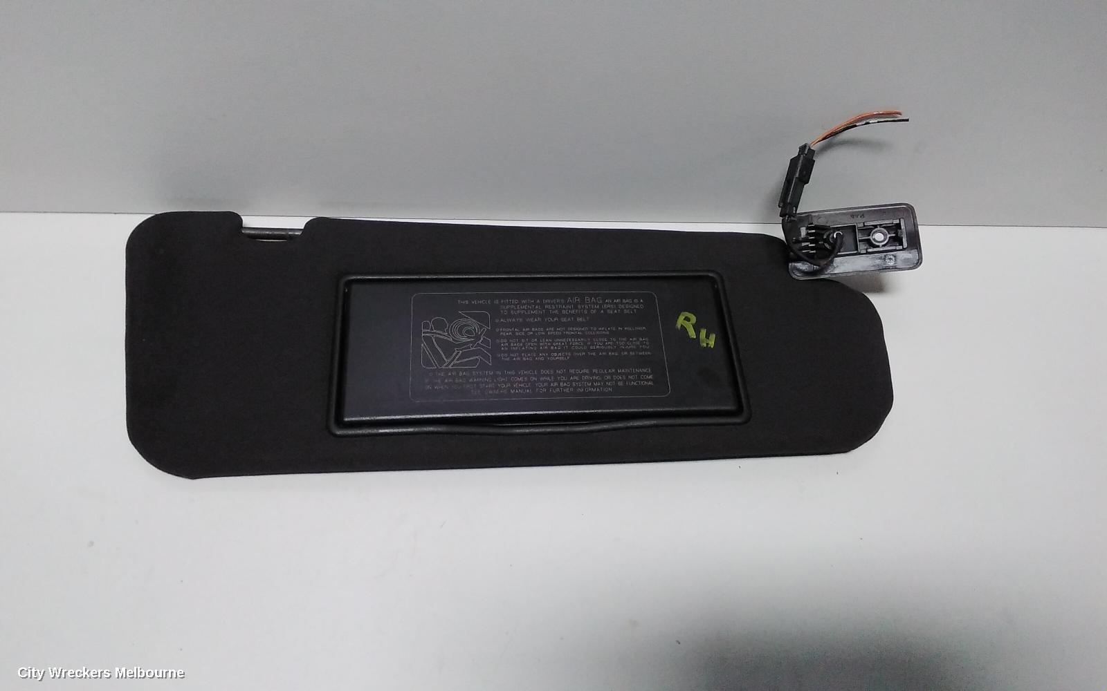 HOLDEN COMMODORE SUNVISOR, VE, RH SIDE, LIGHT GREY, 08/2006 - 04/2013