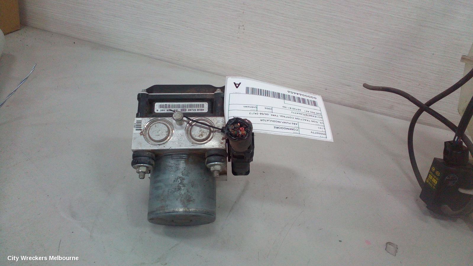 HOLDEN COMMODORE ABS PUMP/MODULATOR, VE, NON TRACTION CONTROL TYPE, 08/2006 - 04/2013