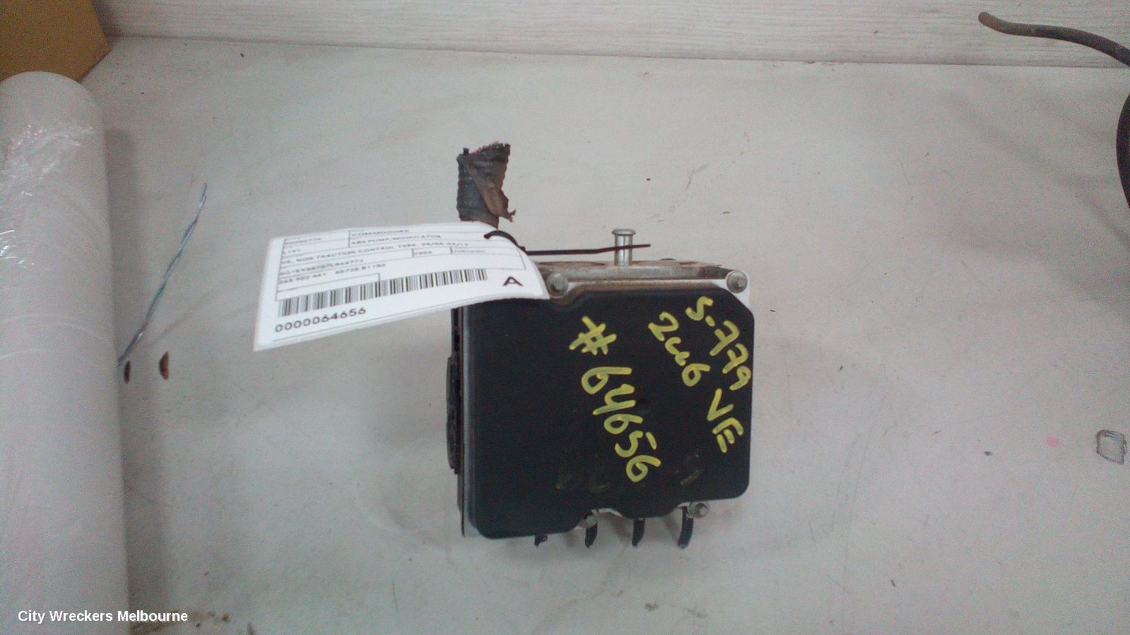 HOLDEN COMMODORE ABS PUMP/MODULATOR, VE, NON TRACTION CONTROL TYPE, 08/2006 - 04/2013