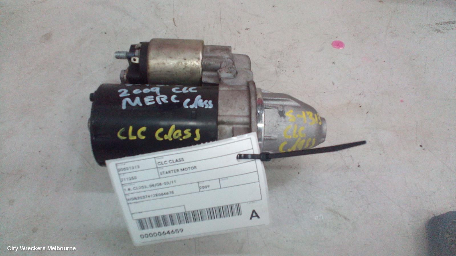 MERCEDES CLC CLASS STARTER, 1.8, CL203, 08/2008 - 03/2011
