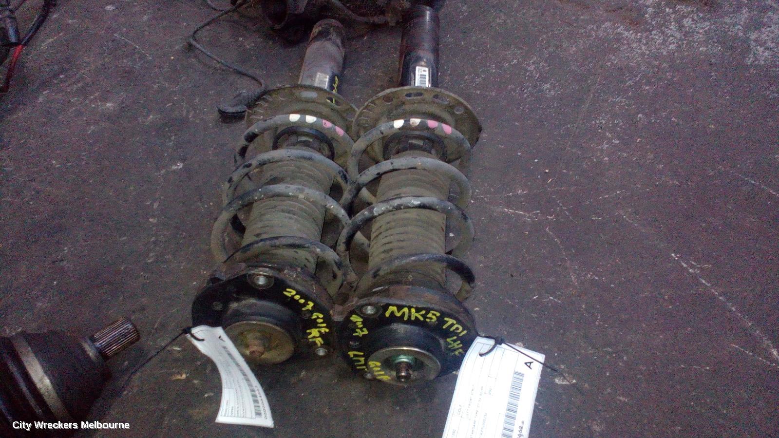 VOLKSWAGEN GOLF LEFT FRONT STRUT, GEN 5, STANDARD TYPE, 07/2004 - 02/2009