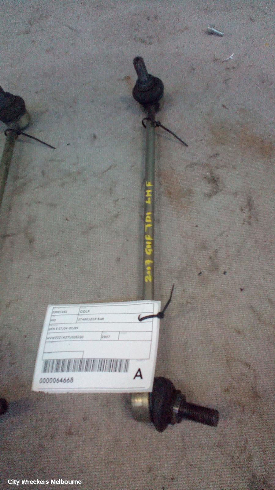 VOLKSWAGEN GOLF STABILISER BAR, GEN 5, 22.5MM, 06/2004 - 02/2009