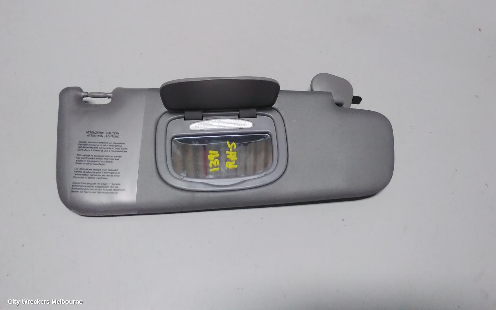 ALFA ROMEO GIULIETTA SUNVISOR, 940 SERIES (RH SIDE), 01/2011 ONWARDS