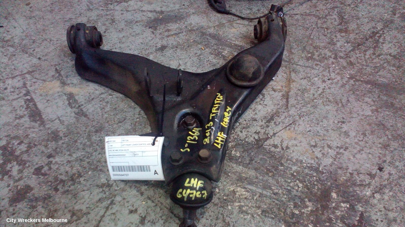 MITSUBISHI TRITON LEFT FRONT LOWER CONTROL ARM, 2WD, ML-MN, 07/2006 - 04/2015