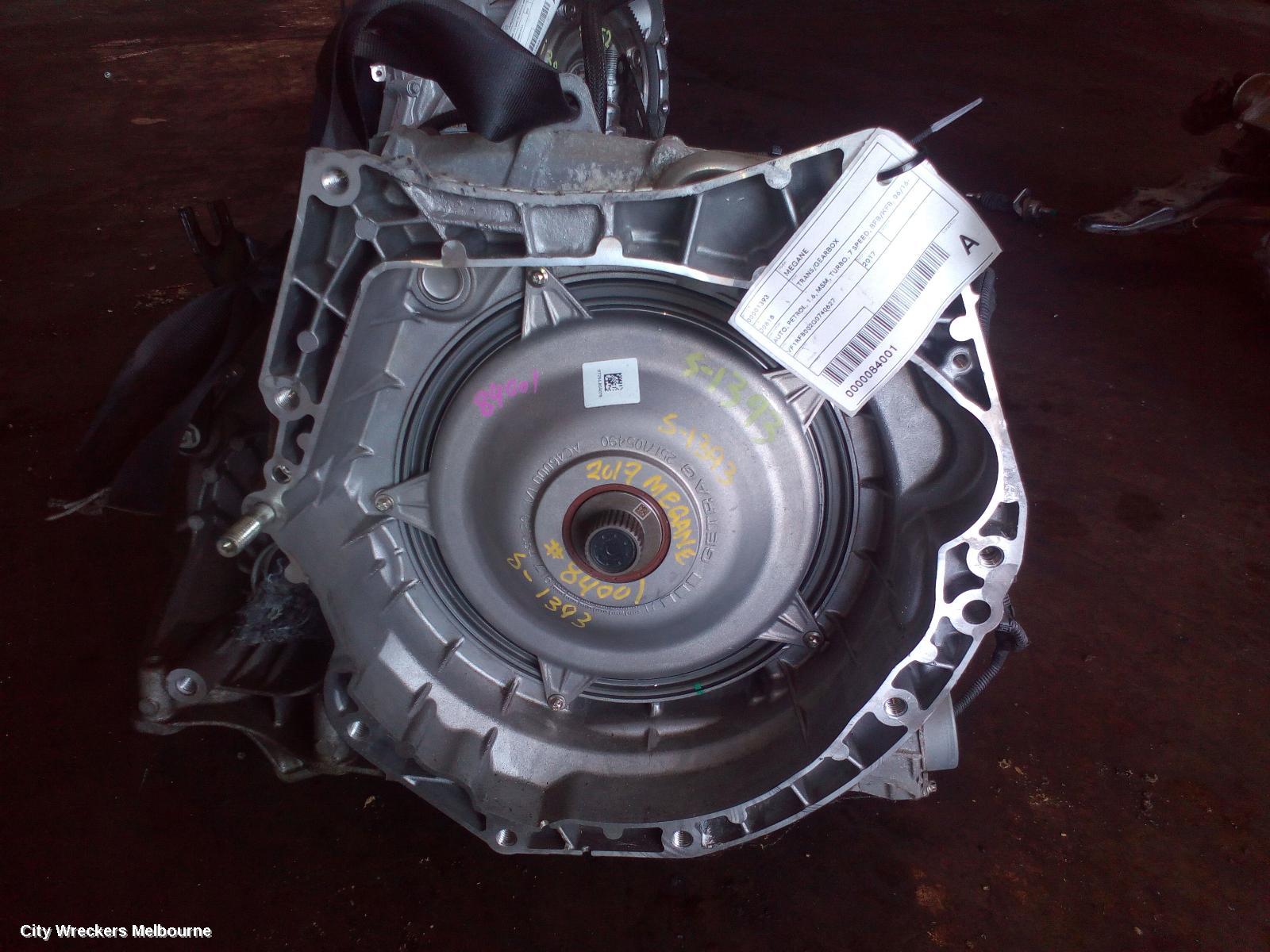 RENAULT MEGANE TRANS/GEARBOX, AUTO, PETROL, 1.6, M5M, TURBO, 7 SPEED, BFB/KFB, 06/2016 - 02/2020