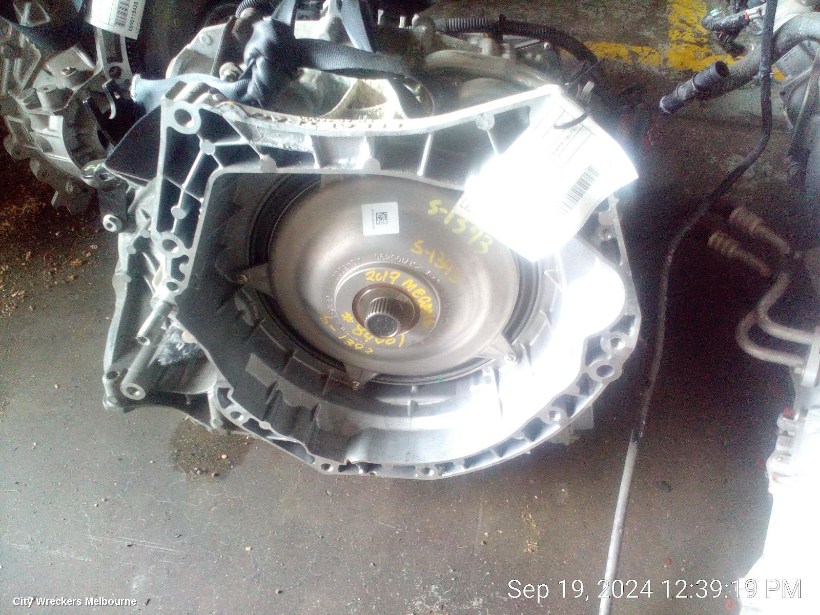 RENAULT MEGANE TRANS/GEARBOX, AUTO, PETROL, 1.6, M5M, TURBO, 7 SPEED, BFB/KFB, 06/2016 - 02/2020