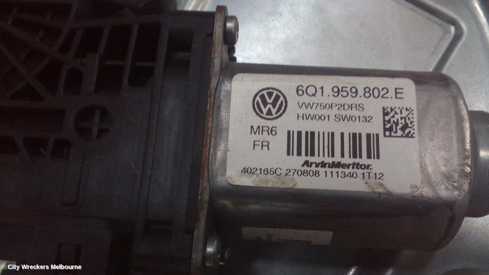 VOLKSWAGEN TRANSPORTER LEFT FRONT WINDOW REG/MOTOR, T5, DOOR REG ASSY (REG AND MOTOR), POWER, 08/2004 - 09/2009