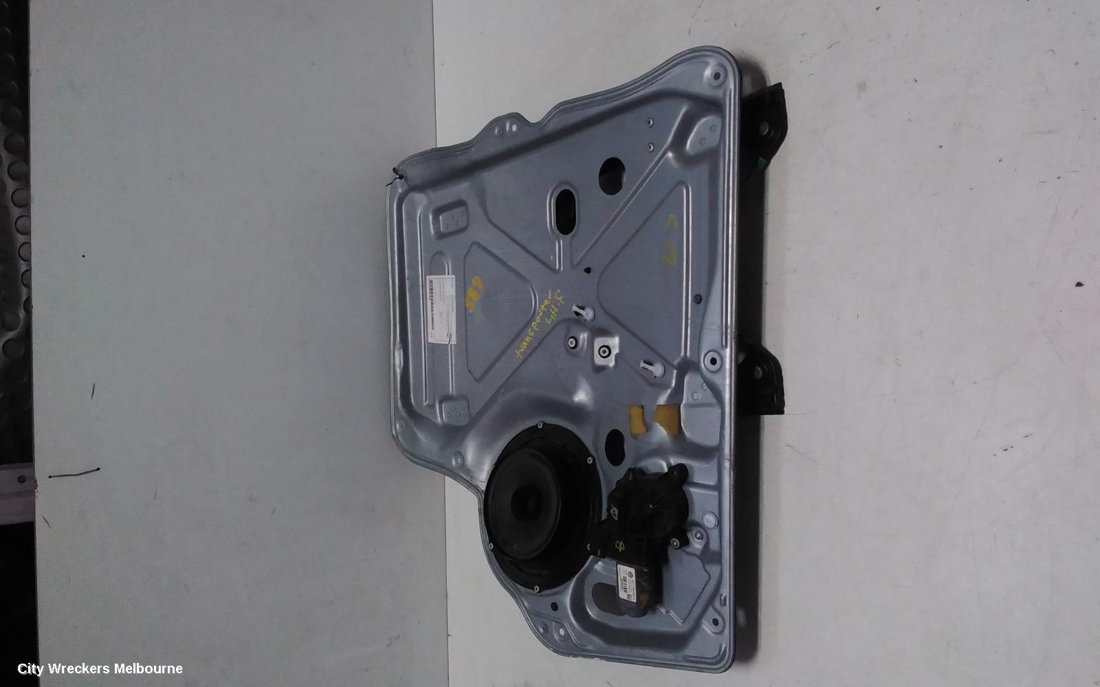 VOLKSWAGEN TRANSPORTER LEFT FRONT WINDOW REG/MOTOR, T5, DOOR REG ASSY (REG AND MOTOR), POWER, 08/2004 - 09/2009
