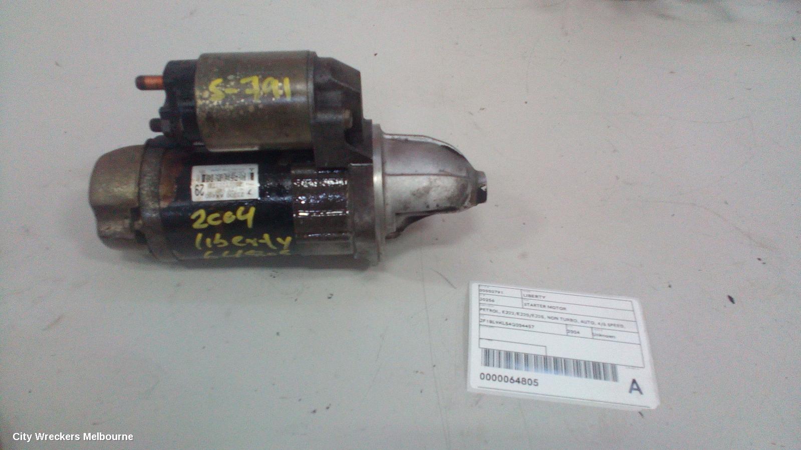 SUBARU LIBERTY STARTER, PETROL, EJ22/EJ20/EJ25, NON TURBO, AUTO, 4/6 SPEED, SERIES 1-5TH GEN, 12/1989 - 11/2014