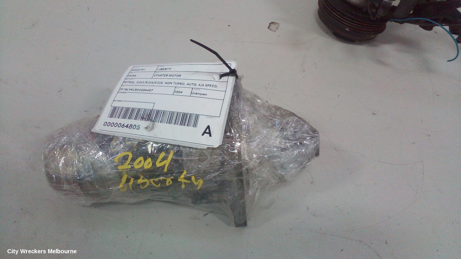 SUBARU LIBERTY STARTER, PETROL, EJ22/EJ20/EJ25, NON TURBO, AUTO, 4/6 SPEED, SERIES 1-5TH GEN, 12/1989 - 11/2014