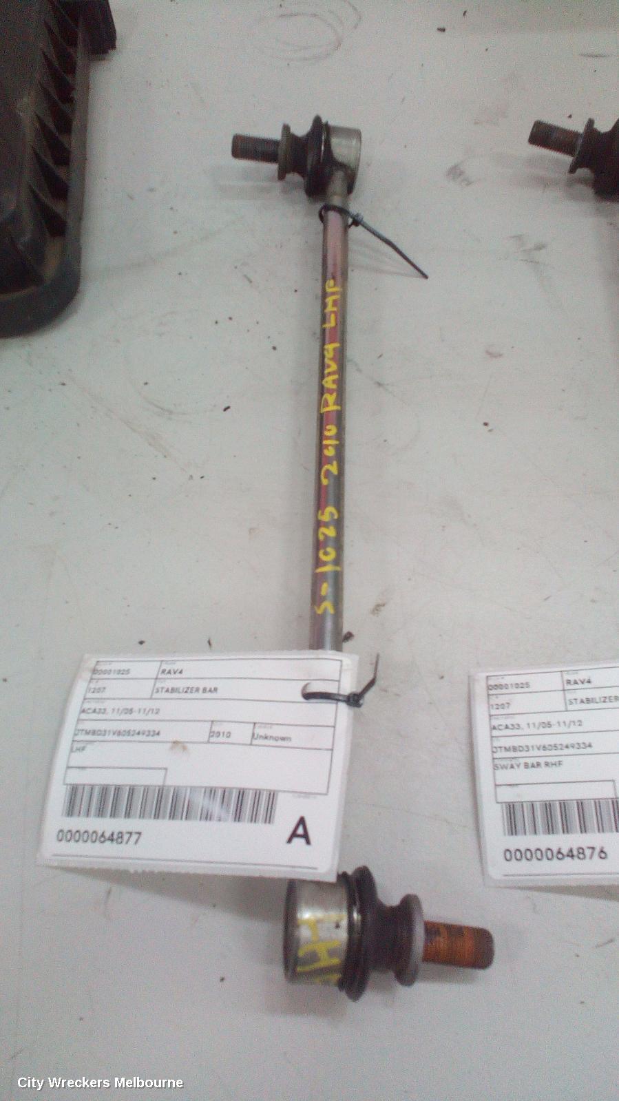 TOYOTA RAV4 STABILISER BAR, ACA33/ACA38, 11/2005 - 11/2012
