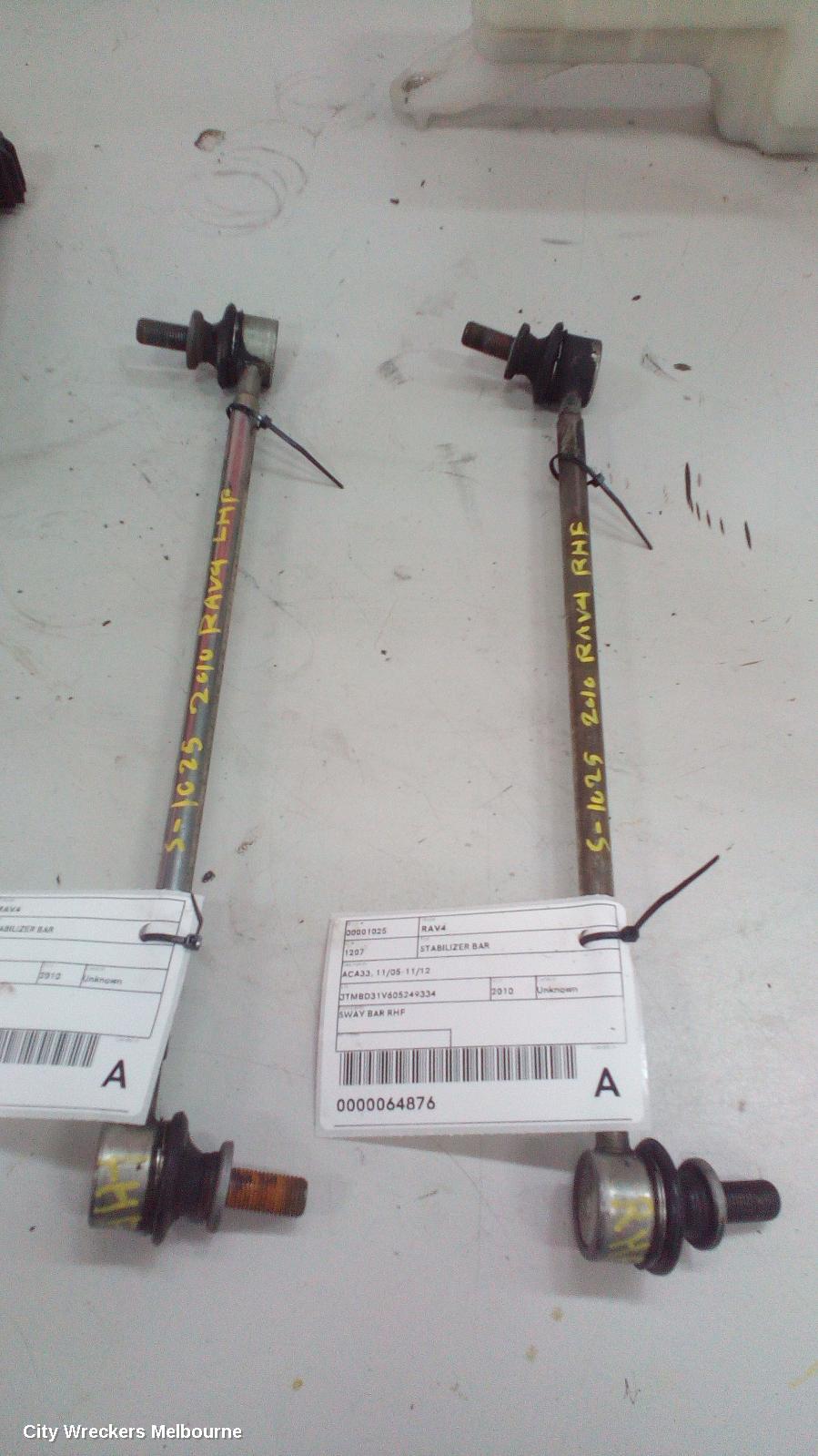 TOYOTA RAV4 STABILISER BAR, ACA33/ACA38, 11/2005 - 11/2012