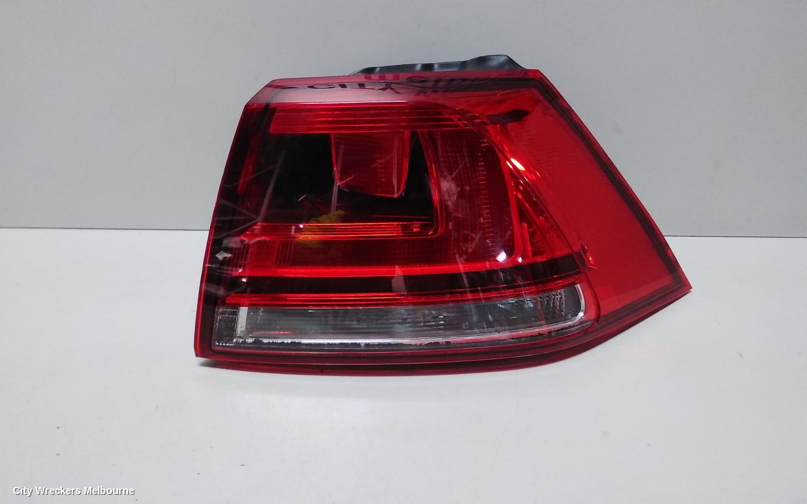 VOLKSWAGEN GOLF RIGHT TAILLIGHT, GEN 7, HATCH, STANDARD, NON LED TYPE, 03/2013 - 03/2017