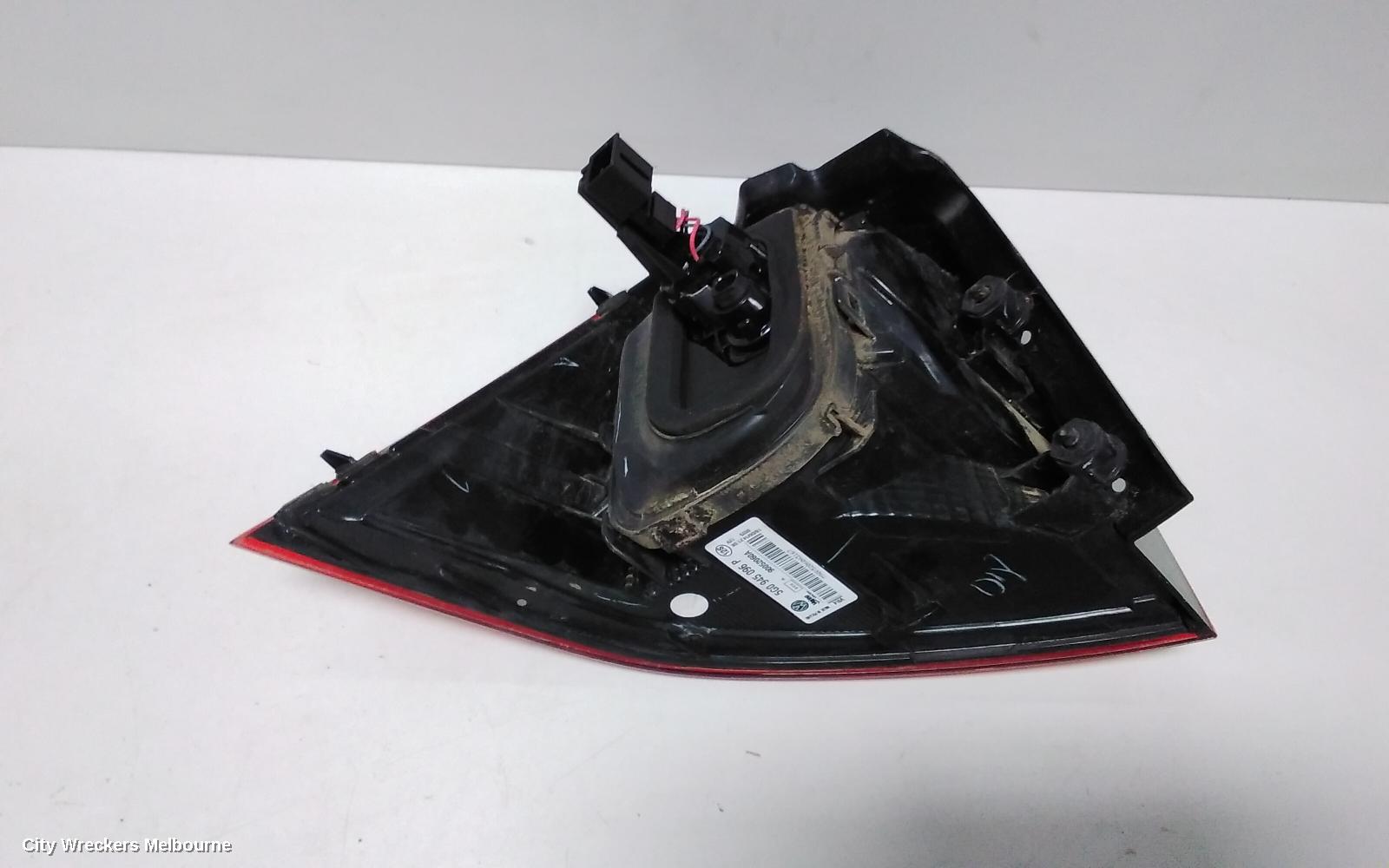 VOLKSWAGEN GOLF RIGHT TAILLIGHT, GEN 7, HATCH, STANDARD, NON LED TYPE, 03/2013 - 03/2017