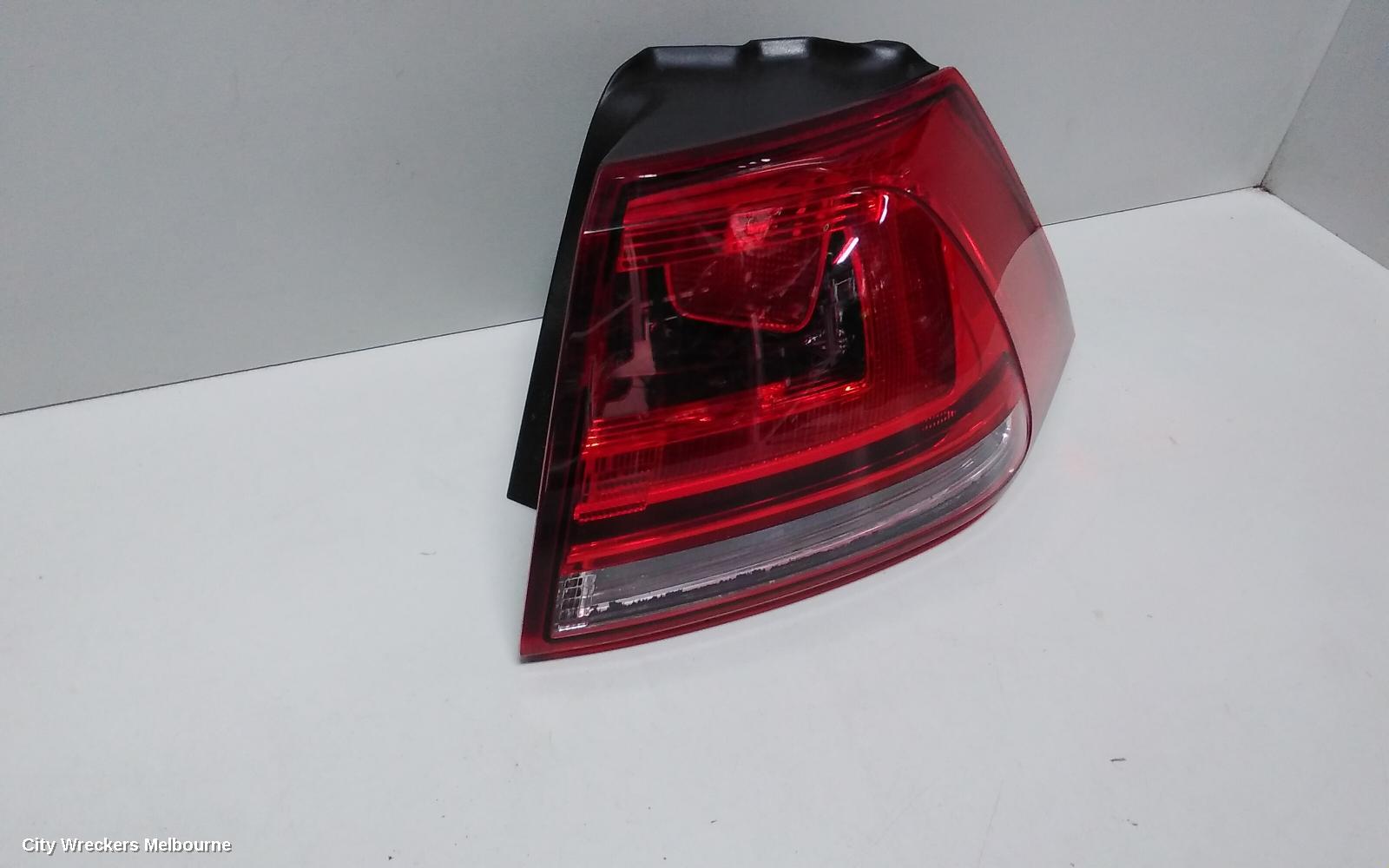 VOLKSWAGEN GOLF RIGHT TAILLIGHT, GEN 7, HATCH, STANDARD, NON LED TYPE, 03/2013 - 03/2017