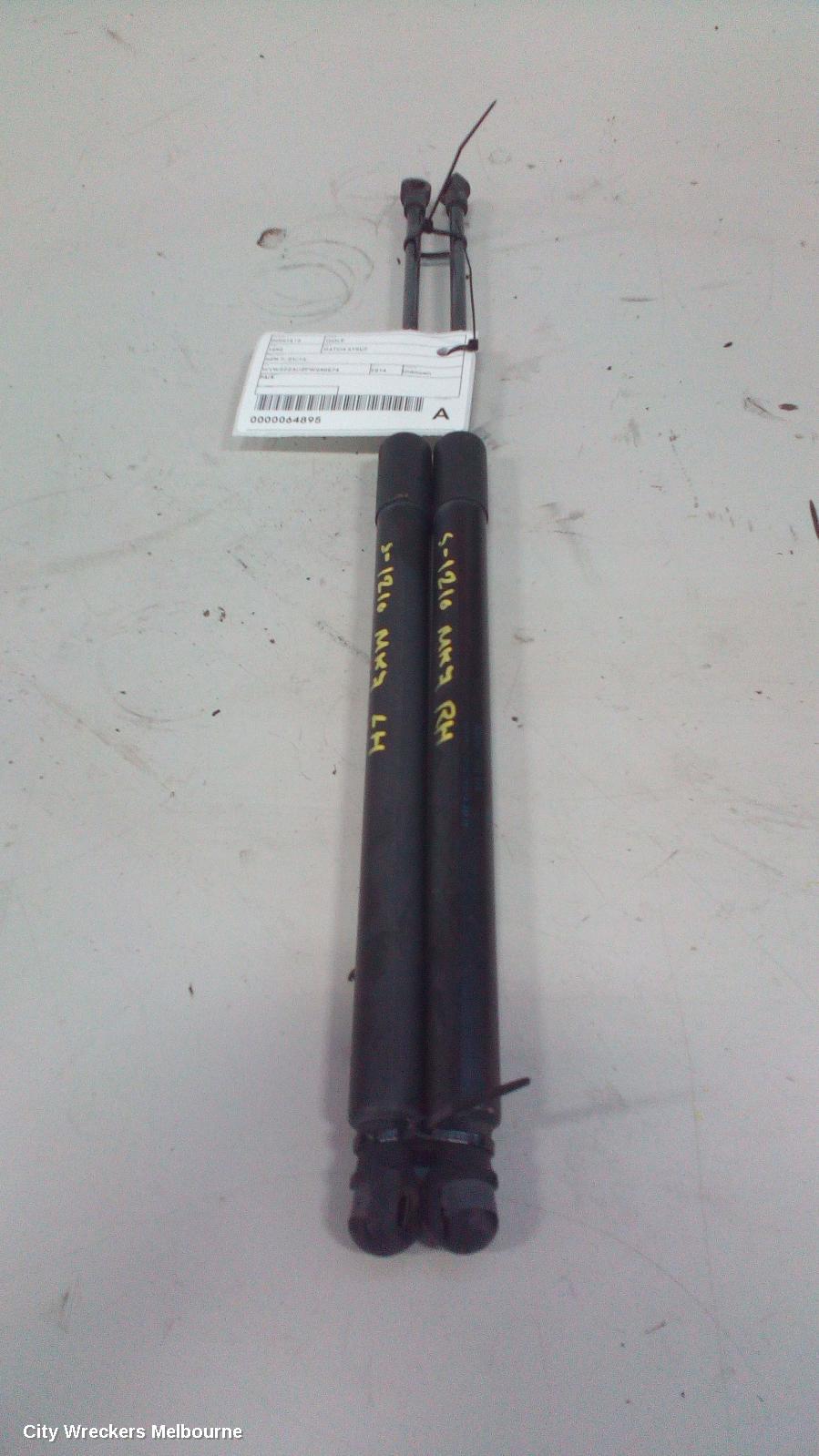 VOLKSWAGEN GOLF HATCH STRUT, TAILGATE STRUT (PAIR), GEN 7, 01/2013 - 08/2020