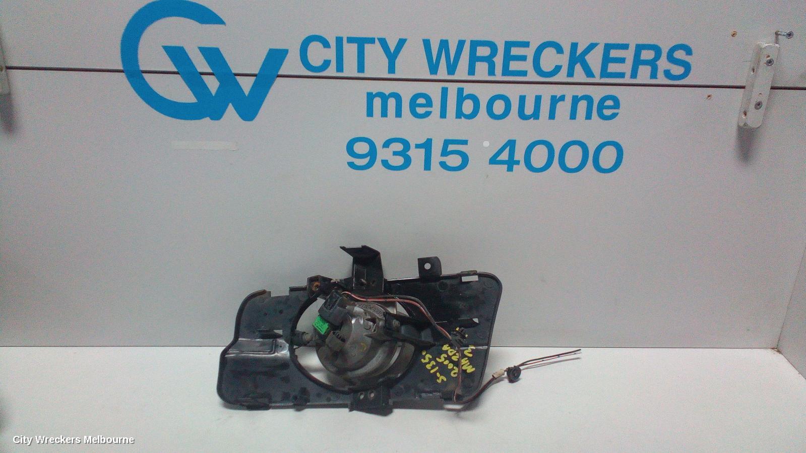 MAZDA 3 LEFT INDICATOR/FOG/SIDE, BUMPER FOGLAMP, BK, ROUND TYPE, LENS# 114-61009, 01/2004 - 04/2009