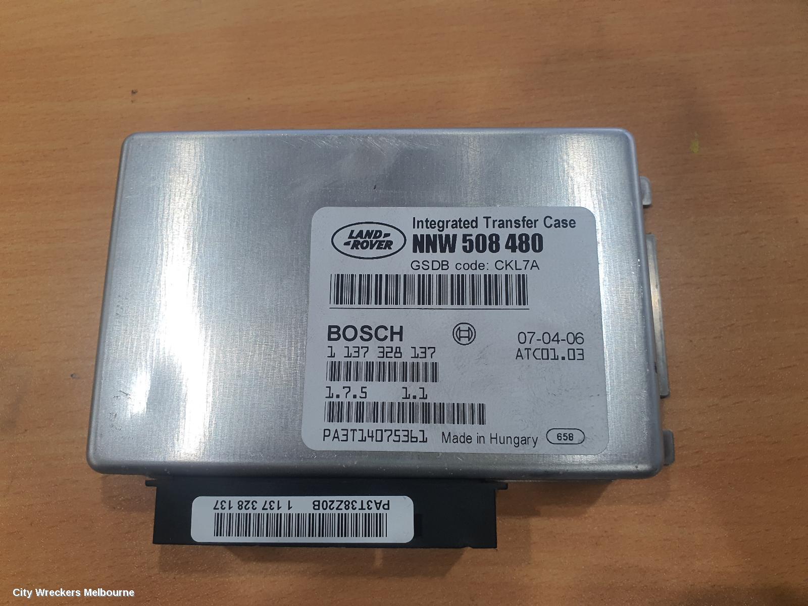 LAND ROVER RANGEROVER SPORT ECU, TRANSFER CASE ECU, L320, 08/2005 - 05/2013