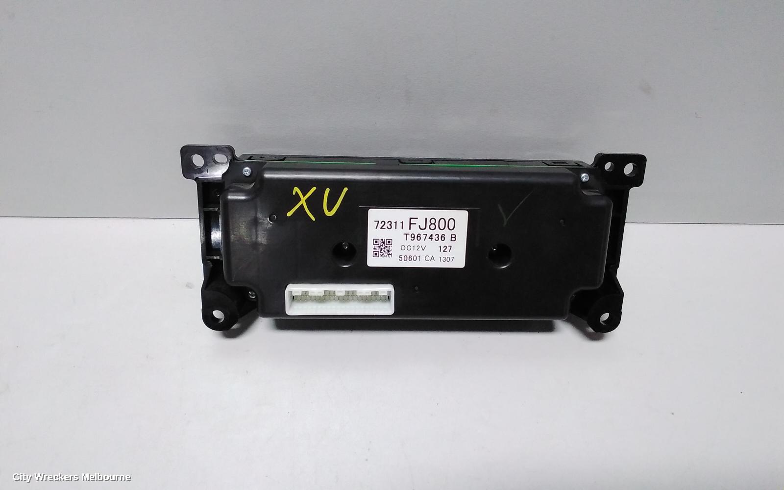 SUBARU XV HEATER/AC CONTROLS, CLIMATE CONTROL TYPE, G4X, 01/2012 ONWARDS