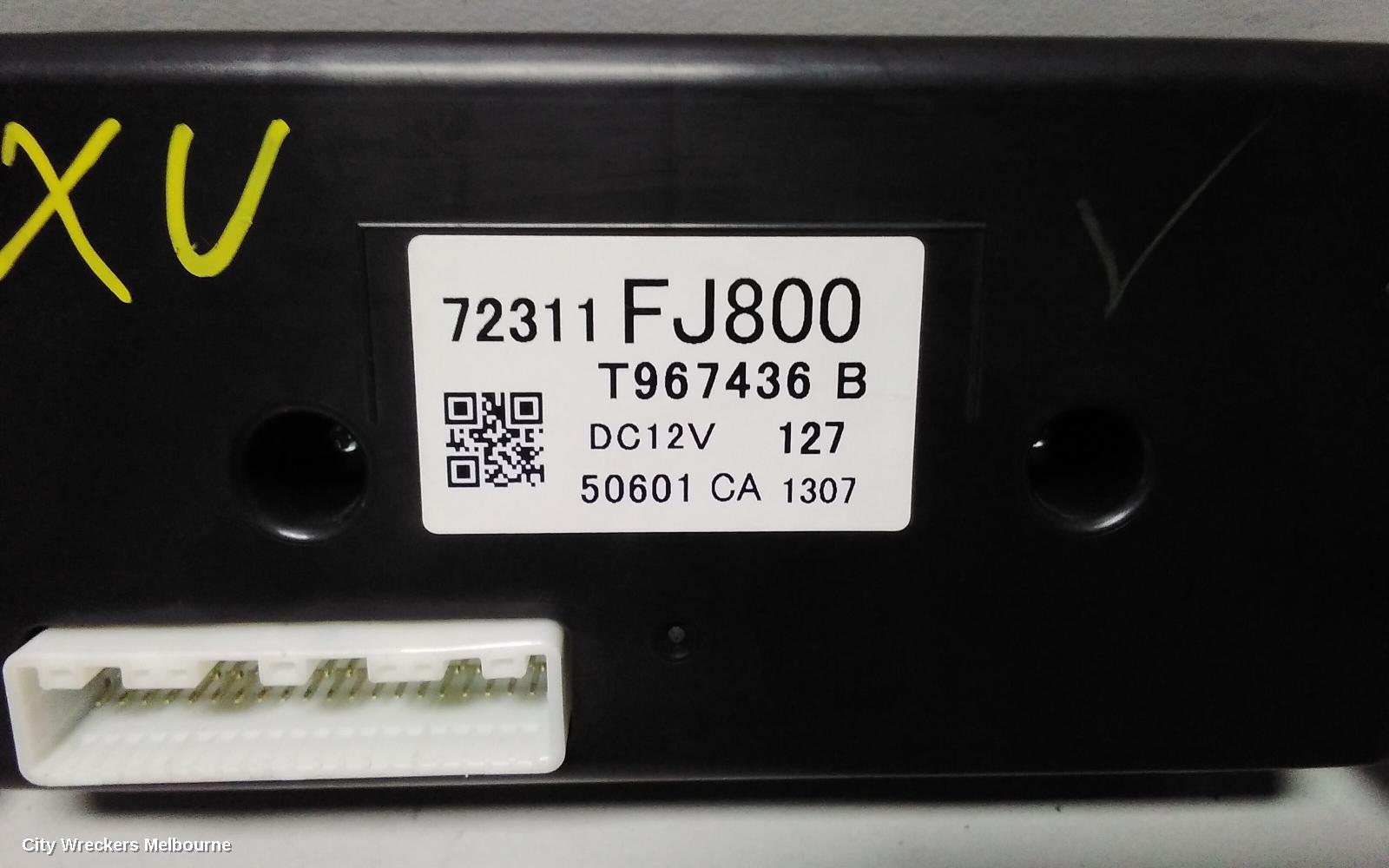 SUBARU XV HEATER/AC CONTROLS, CLIMATE CONTROL TYPE, G4X, 01/2012 ONWARDS