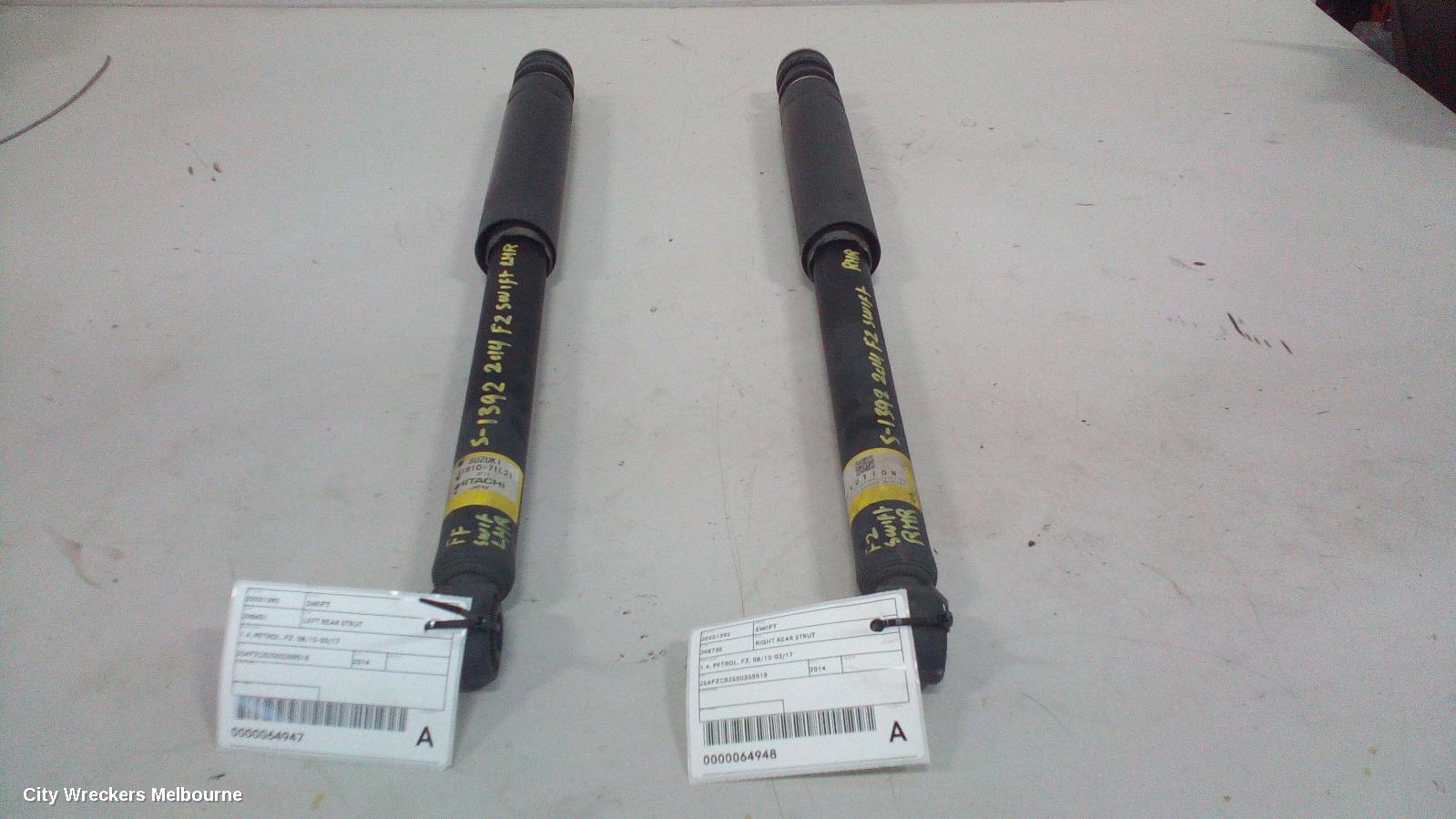 SUZUKI SWIFT RIGHT REAR STRUT, 1.4, PETROL, FZ, 08/2010 - 03/2017