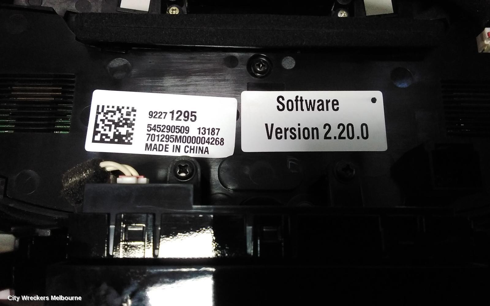 HOLDEN COMMODORE HEATER/AC CONTROLS, VF, 05/2013 - 12/2017