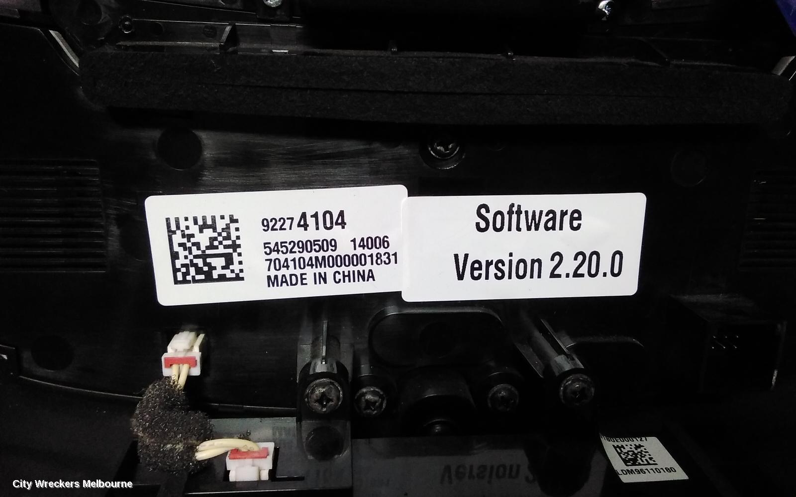 HOLDEN COMMODORE HEATER/AC CONTROLS, VF, 05/2013 - 12/2017
