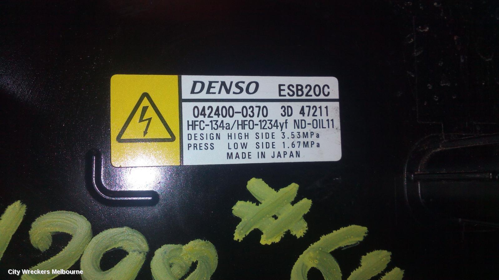 TOYOTA COROLLA A/C COMPRESSOR, E210, 1.8, 2ZR-FXE, PETROL, HYBRID, 07/2018 ONWARDS