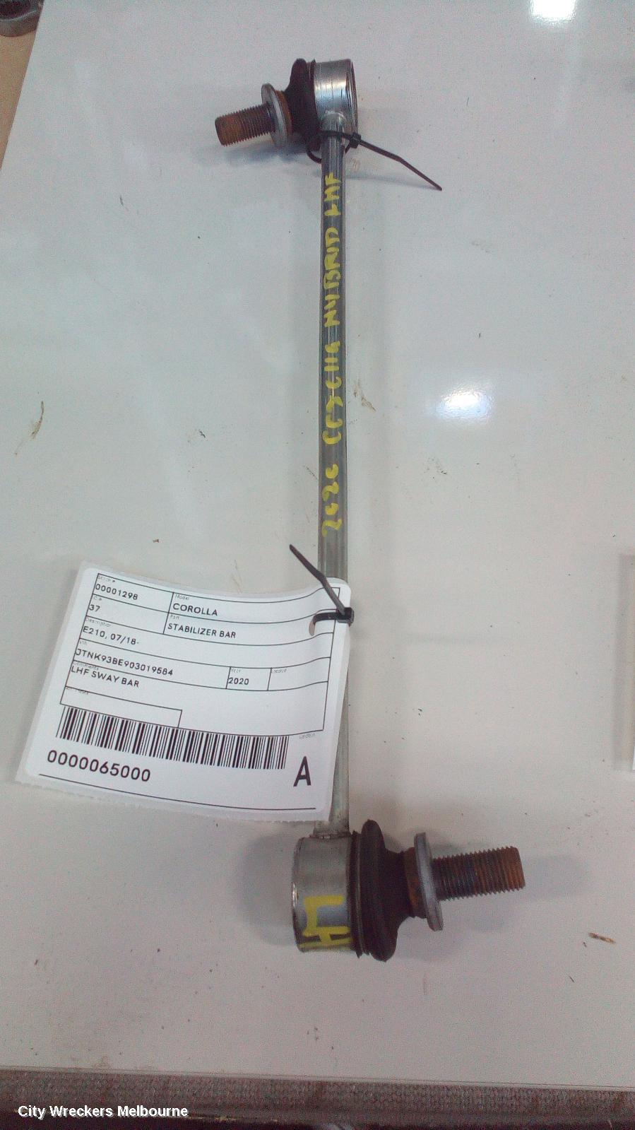 TOYOTA COROLLA STABILISER BAR, E210, HATCH, 07/2018 ONWARDS