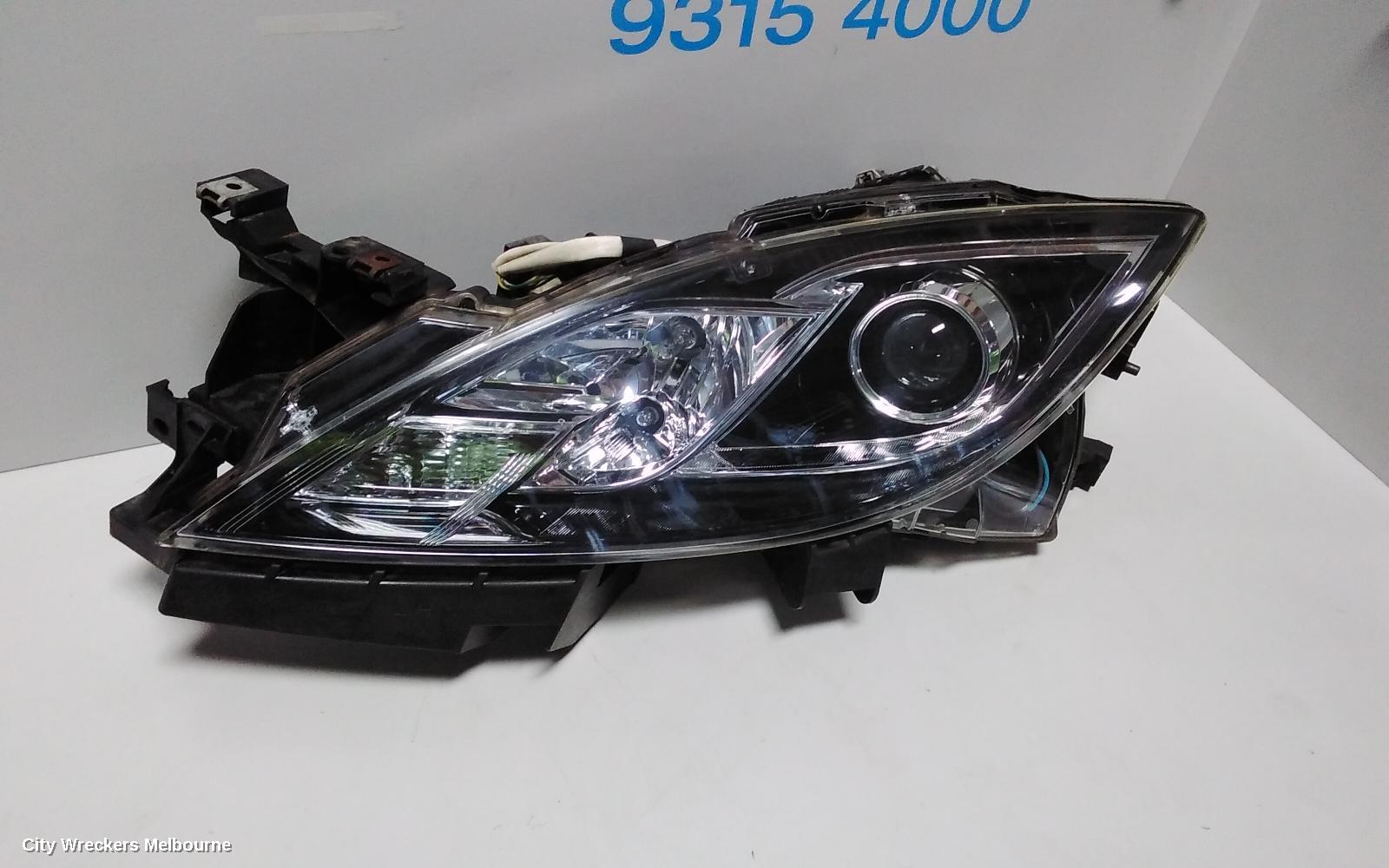 MAZDA 6 LEFT HEADLAMP, GH SI, XENON TYPE, LOW BEAM, 02/2008 - 03/2010