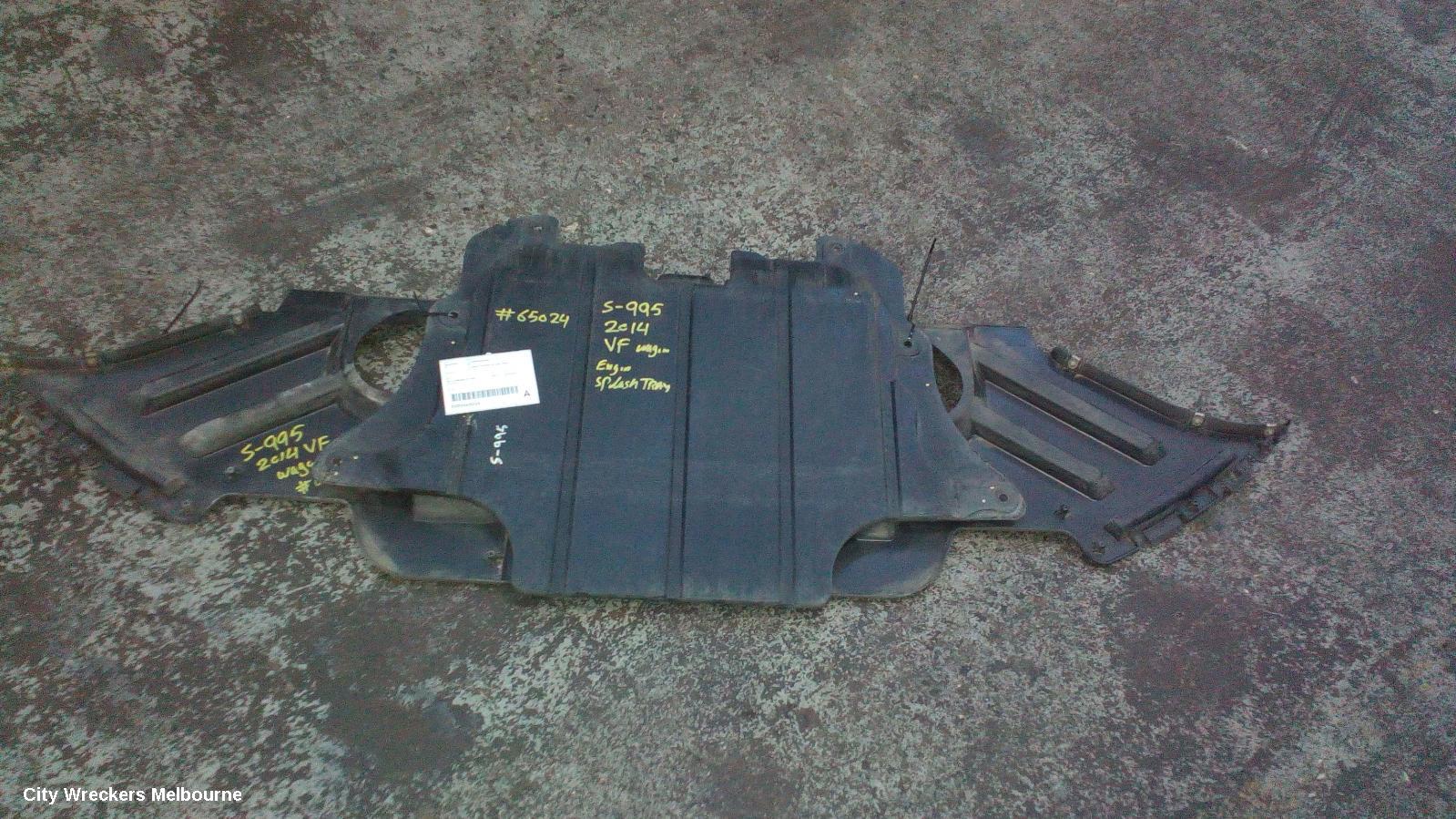 HOLDEN COMMODORE LOWER ENGINE SPLASH TRAY, VF, REAR ENGINE UNDERCOVER, 05/2013 - 12/2017