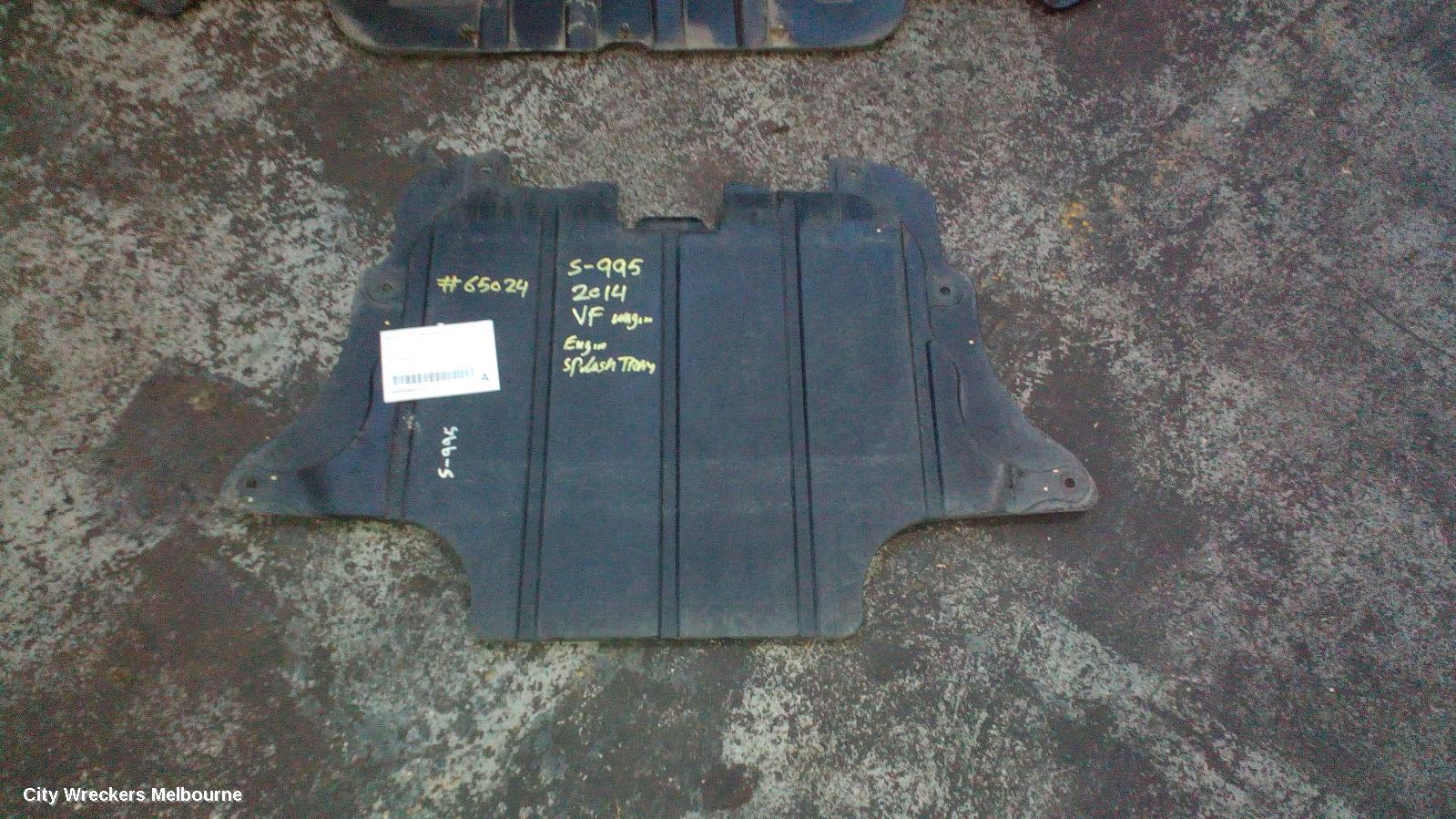 HOLDEN COMMODORE LOWER ENGINE SPLASH TRAY, VF, REAR ENGINE UNDERCOVER, 05/2013 - 12/2017