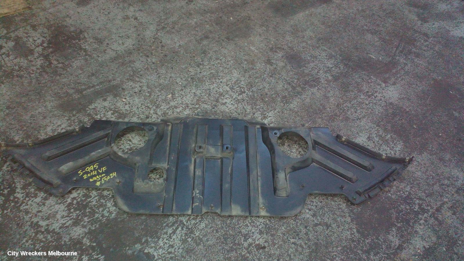 HOLDEN COMMODORE LOWER ENGINE SPLASH TRAY, VF, REAR ENGINE UNDERCOVER, 05/2013 - 12/2017
