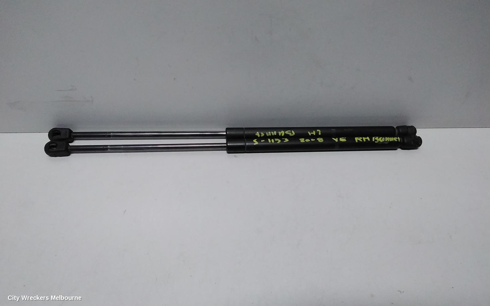 HOLDEN COMMODORE BONNET HINGE/STRUT, STRUTS (PAIR), VE, 08/2006 - 04/2013